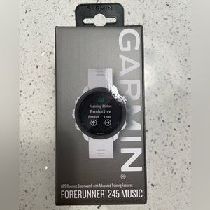 NWT Garmin Forerunner 245 Music White